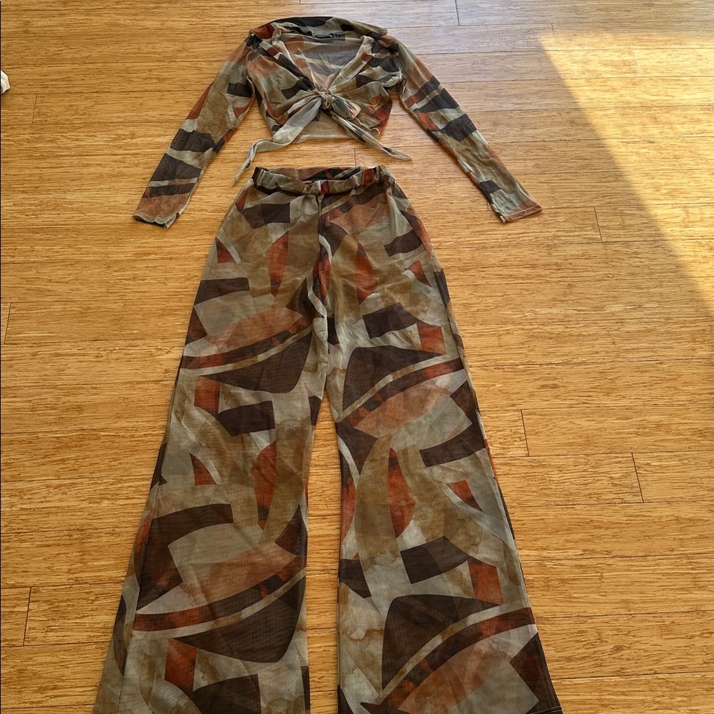 Prettylittlething Multicolor Transparent Mesh Set - image 1